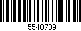 Código de barras (EAN, GTIN, SKU, ISBN): '15540739'