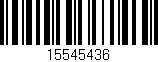 Código de barras (EAN, GTIN, SKU, ISBN): '15545436'
