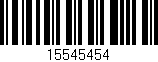 Código de barras (EAN, GTIN, SKU, ISBN): '15545454'