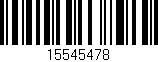 Código de barras (EAN, GTIN, SKU, ISBN): '15545478'