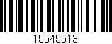 Código de barras (EAN, GTIN, SKU, ISBN): '15545513'