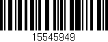Código de barras (EAN, GTIN, SKU, ISBN): '15545949'