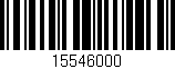 Código de barras (EAN, GTIN, SKU, ISBN): '15546000'
