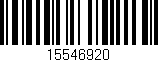 Código de barras (EAN, GTIN, SKU, ISBN): '15546920'