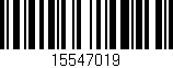 Código de barras (EAN, GTIN, SKU, ISBN): '15547019'