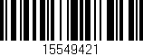 Código de barras (EAN, GTIN, SKU, ISBN): '15549421'