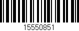 Código de barras (EAN, GTIN, SKU, ISBN): '15550851'