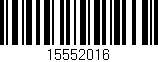 Código de barras (EAN, GTIN, SKU, ISBN): '15552016'
