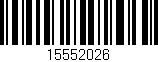 Código de barras (EAN, GTIN, SKU, ISBN): '15552026'