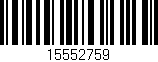 Código de barras (EAN, GTIN, SKU, ISBN): '15552759'