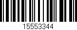 Código de barras (EAN, GTIN, SKU, ISBN): '15553344'