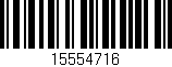 Código de barras (EAN, GTIN, SKU, ISBN): '15554716'