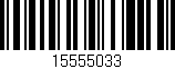 Código de barras (EAN, GTIN, SKU, ISBN): '15555033'