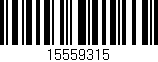 Código de barras (EAN, GTIN, SKU, ISBN): '15559315'