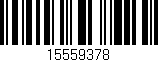 Código de barras (EAN, GTIN, SKU, ISBN): '15559378'