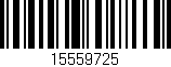 Código de barras (EAN, GTIN, SKU, ISBN): '15559725'