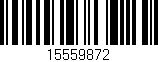 Código de barras (EAN, GTIN, SKU, ISBN): '15559872'