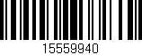 Código de barras (EAN, GTIN, SKU, ISBN): '15559940'