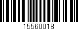 Código de barras (EAN, GTIN, SKU, ISBN): '15560018'