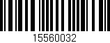 Código de barras (EAN, GTIN, SKU, ISBN): '15560032'