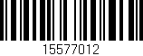 Código de barras (EAN, GTIN, SKU, ISBN): '15577012'