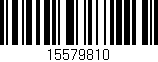 Código de barras (EAN, GTIN, SKU, ISBN): '15579810'