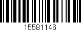 Código de barras (EAN, GTIN, SKU, ISBN): '15581146'