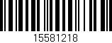 Código de barras (EAN, GTIN, SKU, ISBN): '15581218'