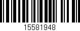 Código de barras (EAN, GTIN, SKU, ISBN): '15581948'
