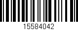 Código de barras (EAN, GTIN, SKU, ISBN): '15584042'