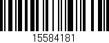 Código de barras (EAN, GTIN, SKU, ISBN): '15584181'
