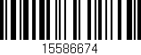 Código de barras (EAN, GTIN, SKU, ISBN): '15586674'