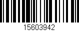 Código de barras (EAN, GTIN, SKU, ISBN): '15603942'