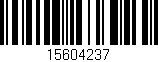 Código de barras (EAN, GTIN, SKU, ISBN): '15604237'