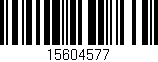Código de barras (EAN, GTIN, SKU, ISBN): '15604577'