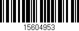 Código de barras (EAN, GTIN, SKU, ISBN): '15604953'