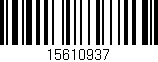 Código de barras (EAN, GTIN, SKU, ISBN): '15610937'