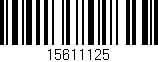 Código de barras (EAN, GTIN, SKU, ISBN): '15611125'