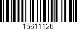 Código de barras (EAN, GTIN, SKU, ISBN): '15611126'