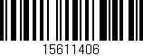 Código de barras (EAN, GTIN, SKU, ISBN): '15611406'