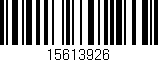 Código de barras (EAN, GTIN, SKU, ISBN): '15613926'