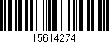 Código de barras (EAN, GTIN, SKU, ISBN): '15614274'