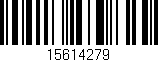 Código de barras (EAN, GTIN, SKU, ISBN): '15614279'