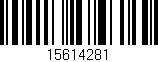 Código de barras (EAN, GTIN, SKU, ISBN): '15614281'