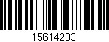 Código de barras (EAN, GTIN, SKU, ISBN): '15614283'