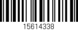 Código de barras (EAN, GTIN, SKU, ISBN): '15614338'