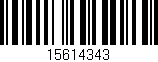 Código de barras (EAN, GTIN, SKU, ISBN): '15614343'