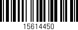 Código de barras (EAN, GTIN, SKU, ISBN): '15614450'