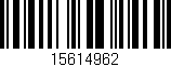 Código de barras (EAN, GTIN, SKU, ISBN): '15614962'