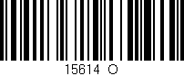 Código de barras (EAN, GTIN, SKU, ISBN): '15614_O'